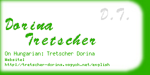 dorina tretscher business card